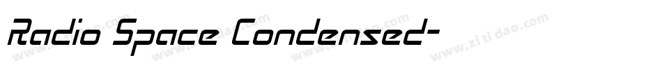 Radio Space Condensed字体转换